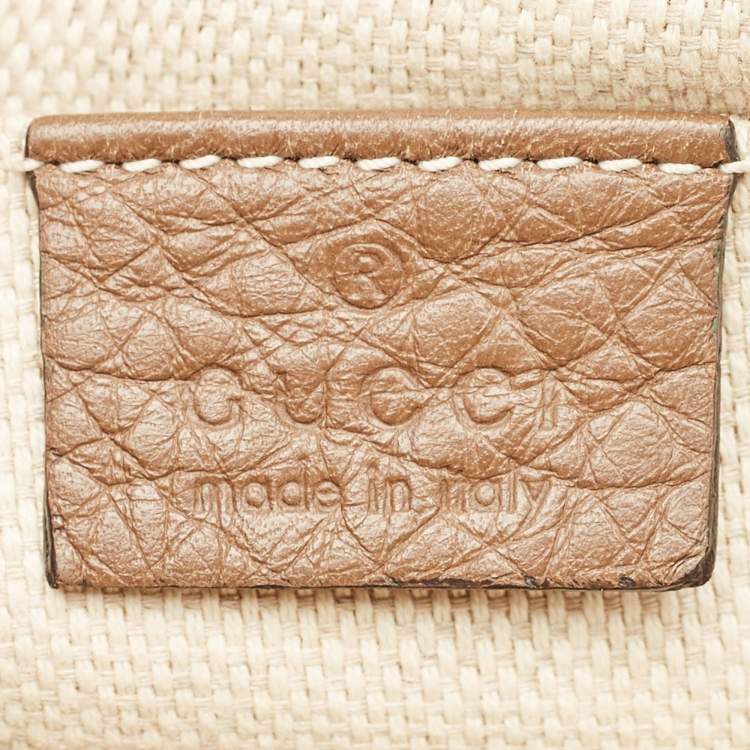 Pre Owned Gucci Brown Leather Small Soho Disco Crossbody Bag