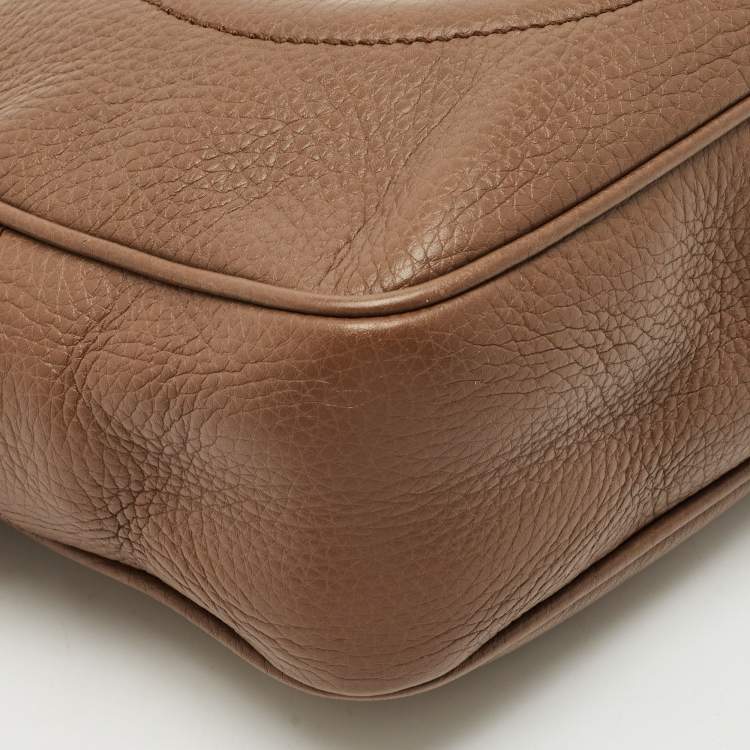 Pre Owned Gucci Brown Leather Small Soho Disco Crossbody Bag