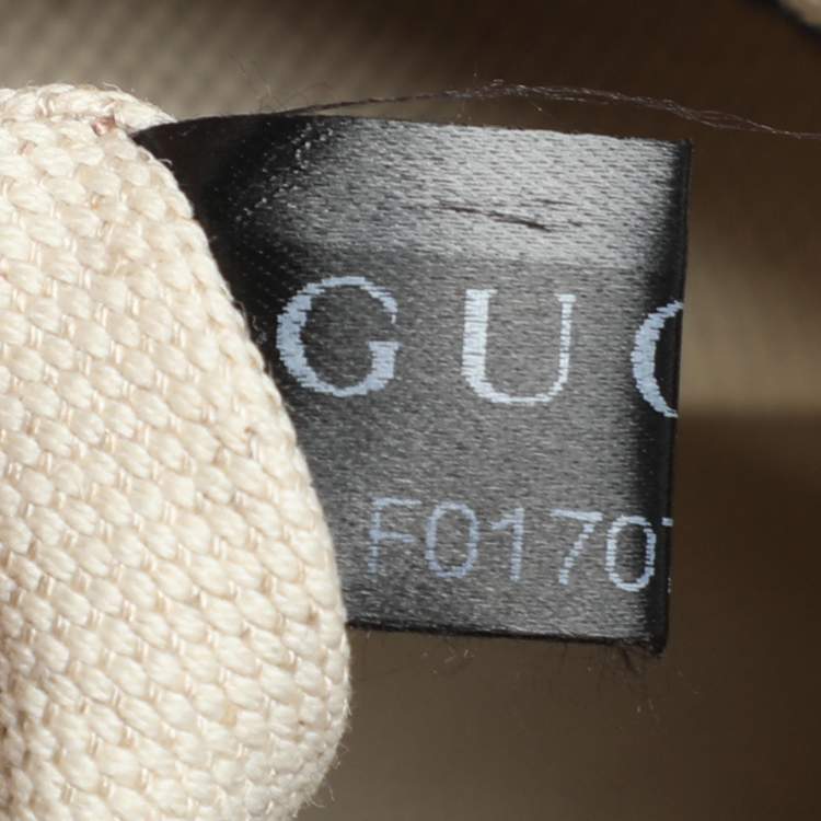 Pre Owned Gucci Beige/Brown GG Canvas and Leather Medium Vintage Web Boston Bag