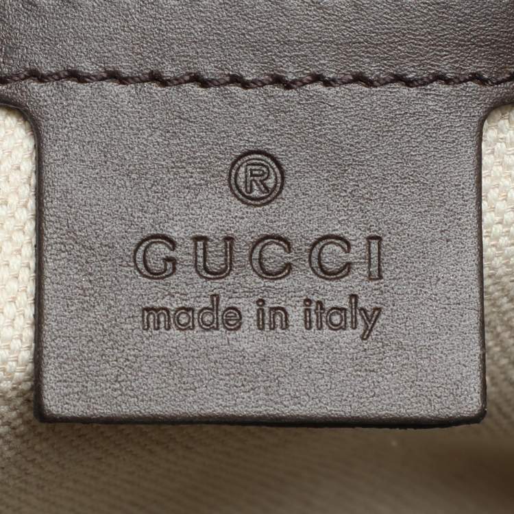 Pre Owned Gucci Beige/Brown GG Canvas and Leather Medium Vintage Web Boston Bag