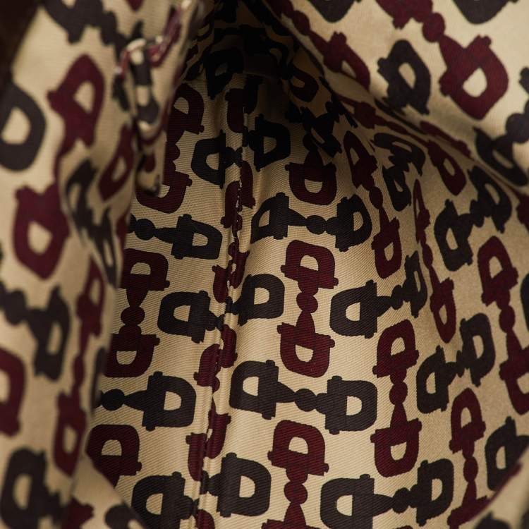 Pre Owned Gucci Dark Brown Guccissima Leather Large Punch Top Handle Tote
