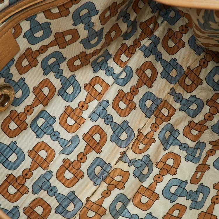 Pre Owned Gucci Beige Guccissima Leather Bardot Joy Tote