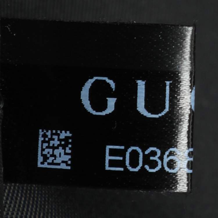 Pre Owned Gucci Beige/Black GG Supreme and Leather Small Cabin Trolley