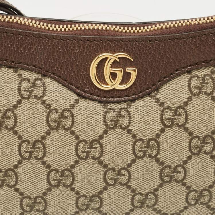 Pre Owned Gucci Brown/Beige GG Supreme Canvas Small Ophidia Bag