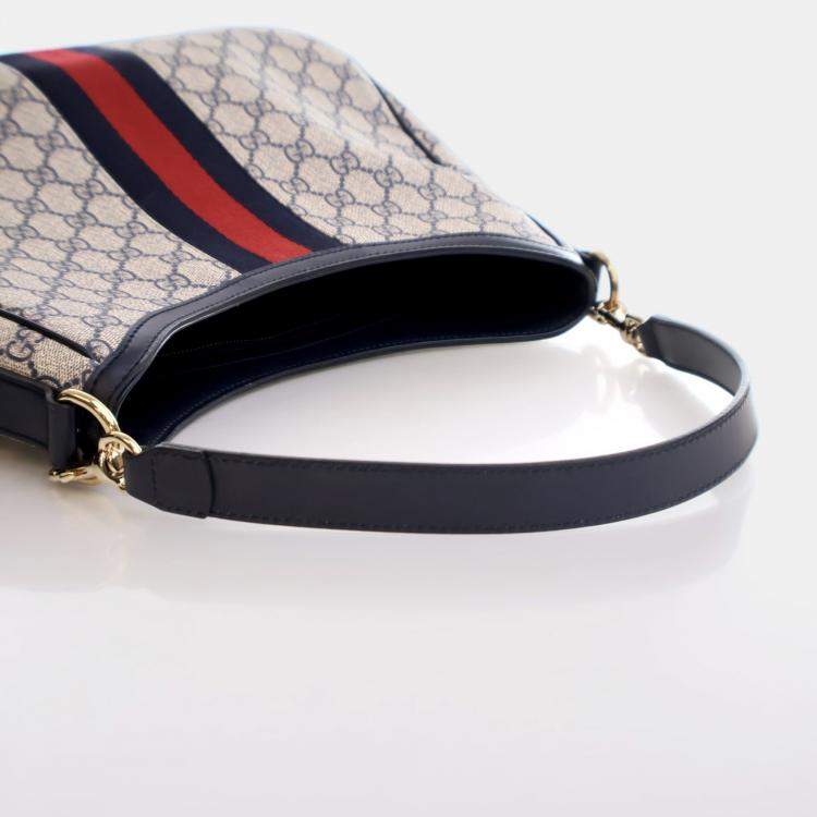 Pre Owned Gucci Sherry Medium GG Supreme Canvas Shoulder Bag
