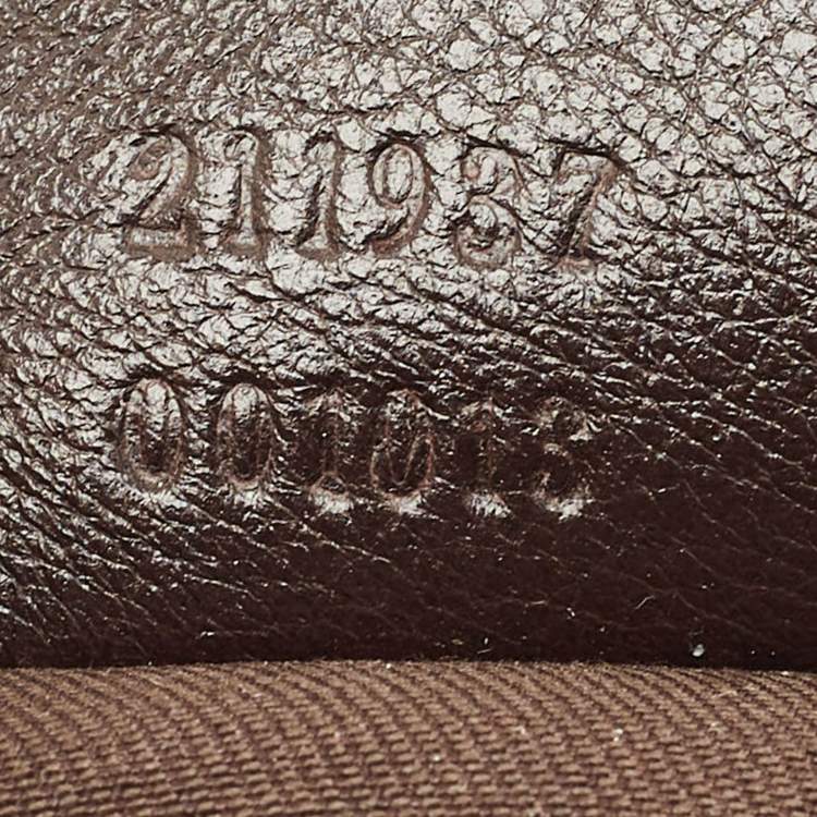 Pre Owned Gucci Beige/Dark Brown GG Canvas and Leather New Ladies Web Tote