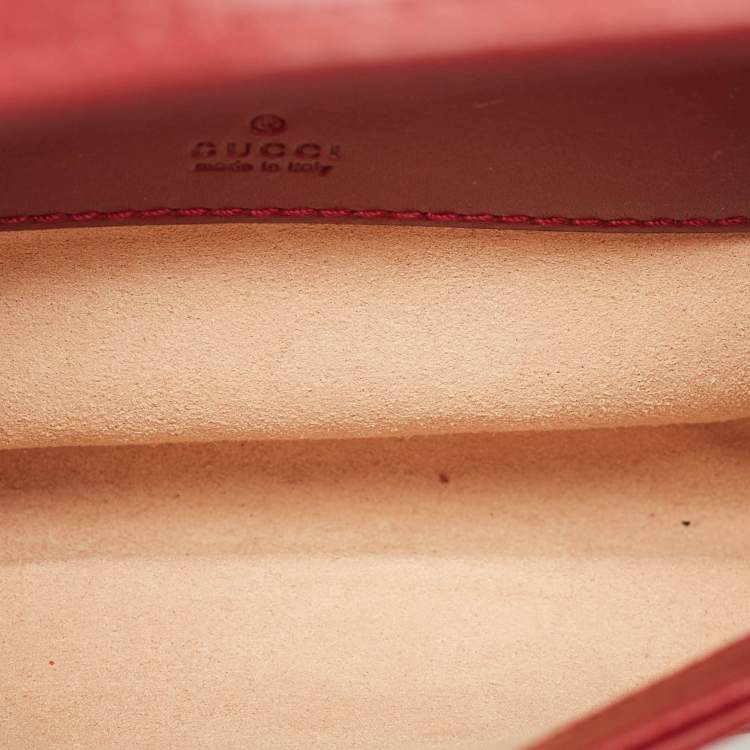 Pre Owned Gucci Dark Red Leather Jackie 1961 Mini Shoulder Bag