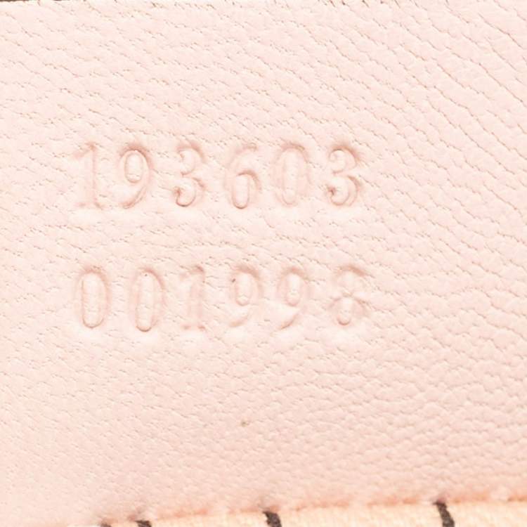 Pre Owned Gucci Peach Guccissima Leather Medium Joy Boston Bag