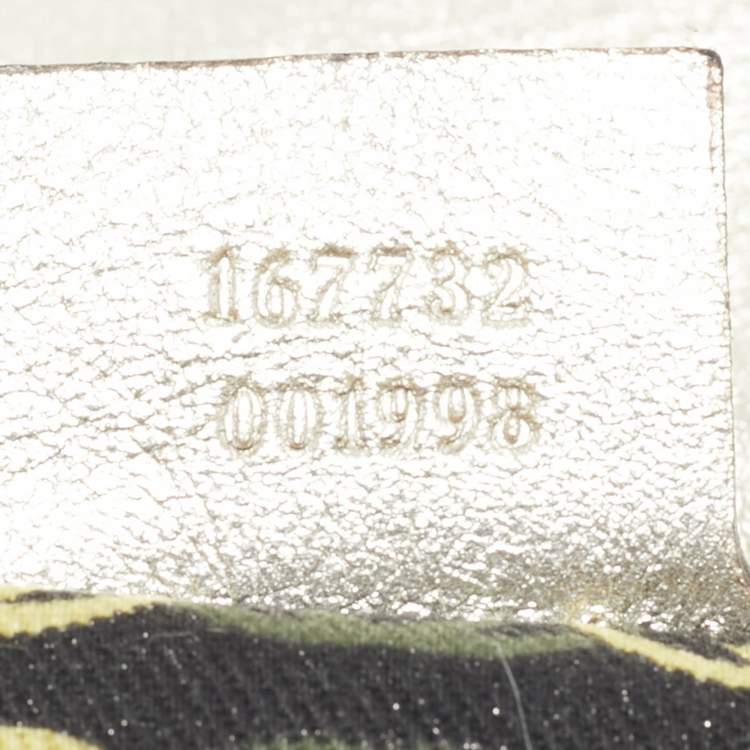 Pre Owned Gucci Gold Leather Medium Britt Tassel Hobo