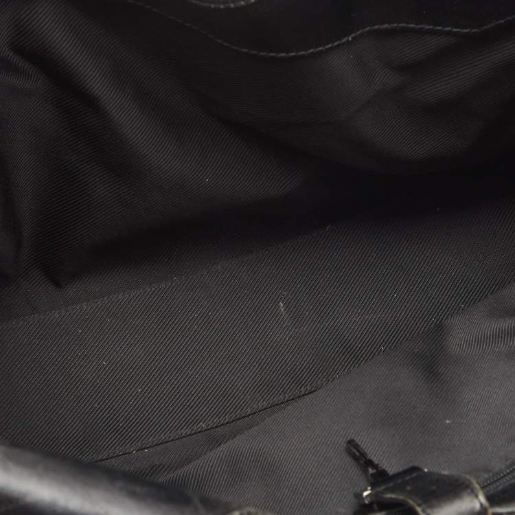 Pre Owned Gucci Black GG Canvas and Leather Jackie O Hobo