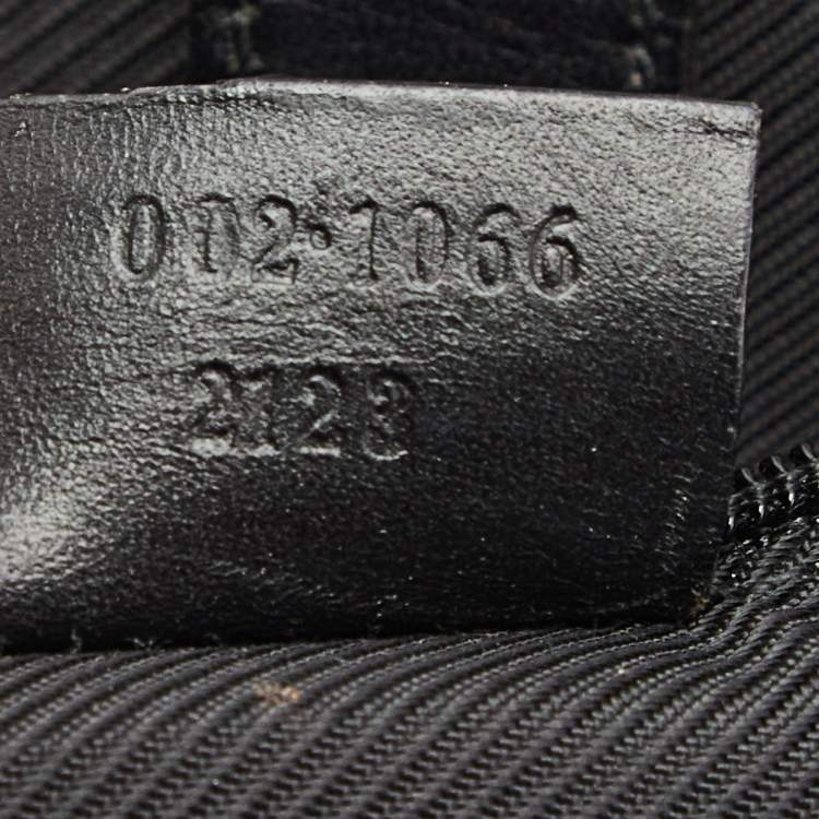 Pre Owned Gucci Black GG Canvas and Leather Jackie O Hobo