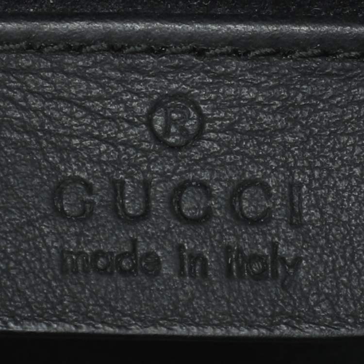 Pre Owned Gucci Beige/Black GG Supreme Canvas and Suede Mini Dionysus Shoulder Bag