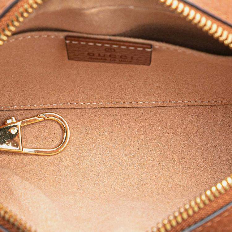 Pre Owned Gucci Blue Mini GG Denim Ophidia Crossbody