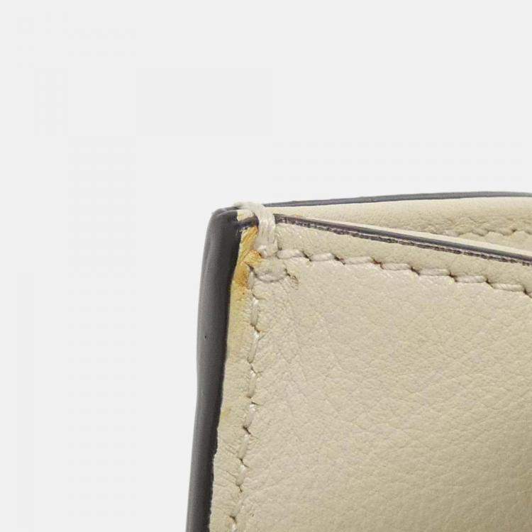 Pre Owned Gucci Diana White Leather Shoulder Bag
