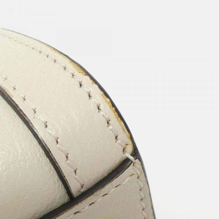 Pre Owned Gucci Diana White Leather Shoulder Bag