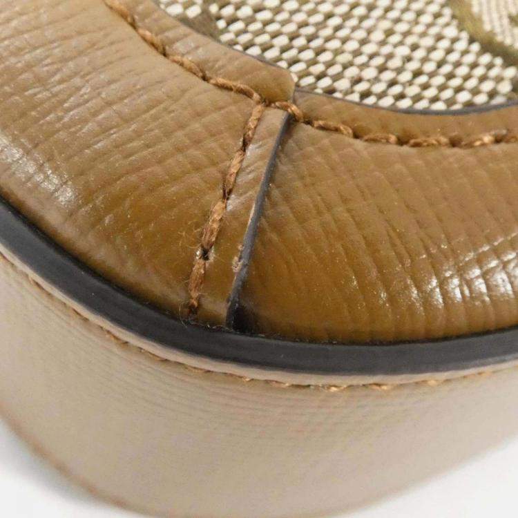 Pre Owned Gucci Horsebit 1955 Beige Leather Shoulder Bag