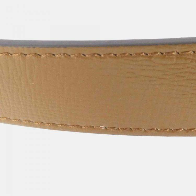 Pre Owned Gucci Horsebit 1955 Beige Leather Shoulder Bag