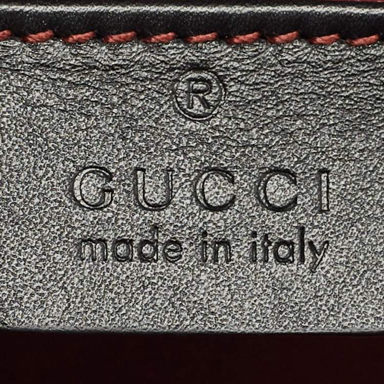 Pre Owned Gucci Black Patent Leather Mini Sylvie 1969 Top Handle Bag