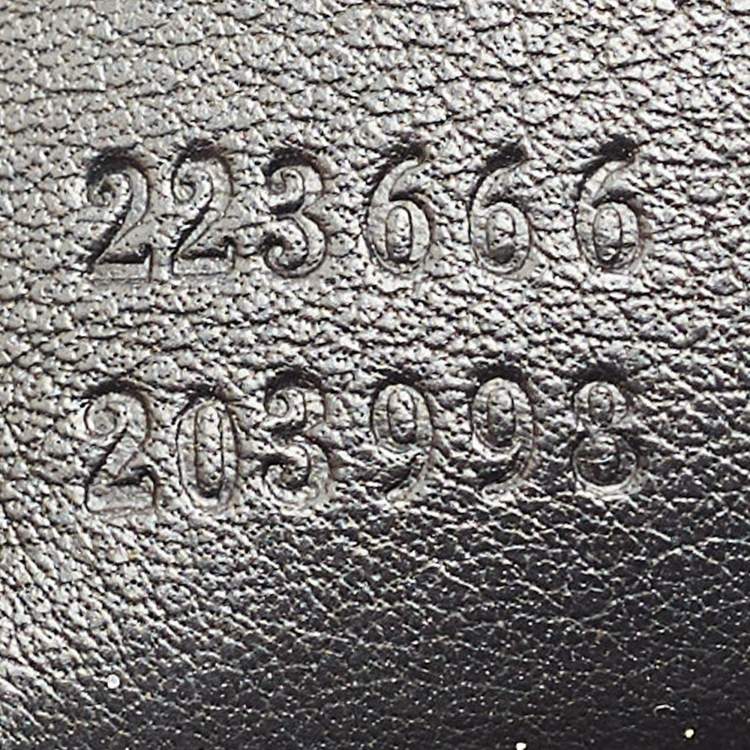 Pre Owned Gucci Black Guccissima Leather Flap Messenger Bag