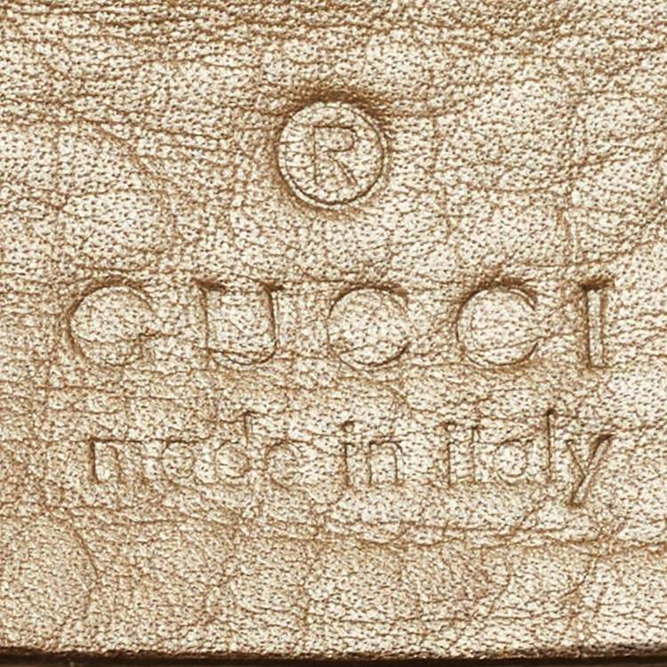 Pre Owned Gucci Light Gold Leather Medium Soho Disco Chain Bag