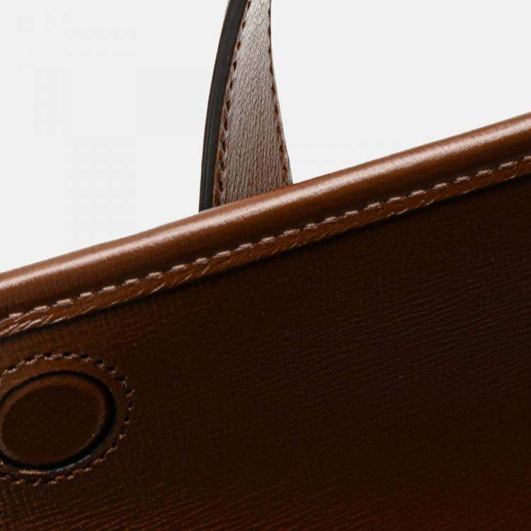 Pre Owned Gucci Beige Small GG Supreme Horsebit 1955 Satchel