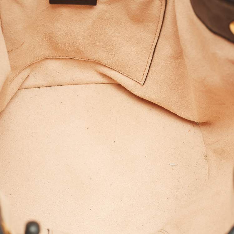 Pre Owned Gucci Black Matelasse Leather GG Marmont Bucket Bag