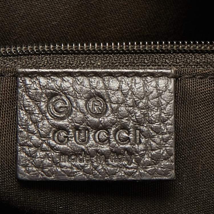 Pre Owned Gucci Beige/Brown GG Crystal Canvas and Leather Princy Boston Bag