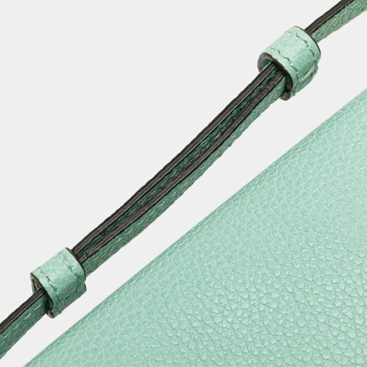 Pre Owned Gucci Green Small Leather Zumi Satchel