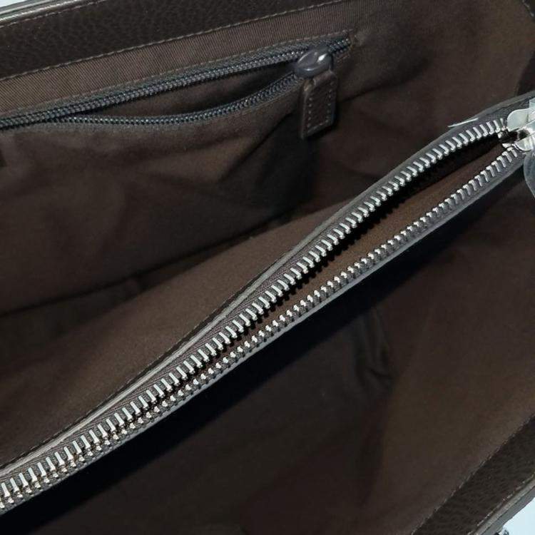 Pre Owned Gucci Beige Jacquard Jacquard Tote and Shoulder Bag