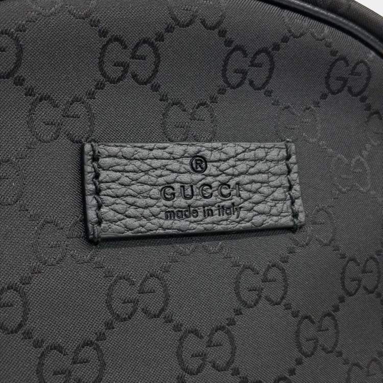 Pre Owned Gucci Black Fabric Backpack