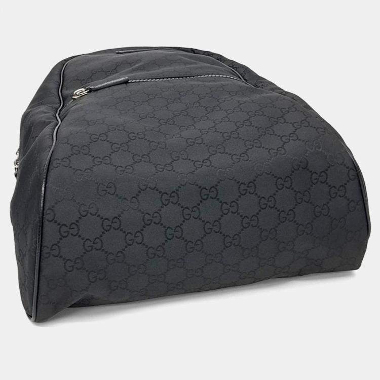 Pre Owned Gucci Black Fabric Backpack