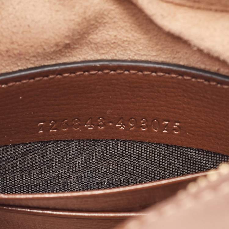 Pre Owned Gucci Beige/Ebony GG Supreme Canvas Mini Ophidia Shoulder Bag