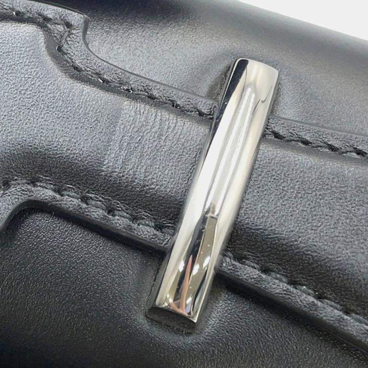 Pre Owned Gucci Petit GG Mini Black Leather Shoulder Bag