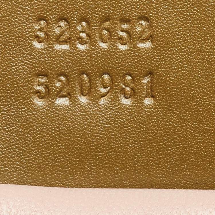 Pre Owned Gucci Olive Green Leather Lady Buckle Tote