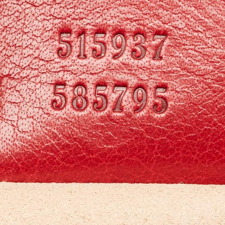Pre Owned Gucci Red Leather Large Re(Belle) Satchel