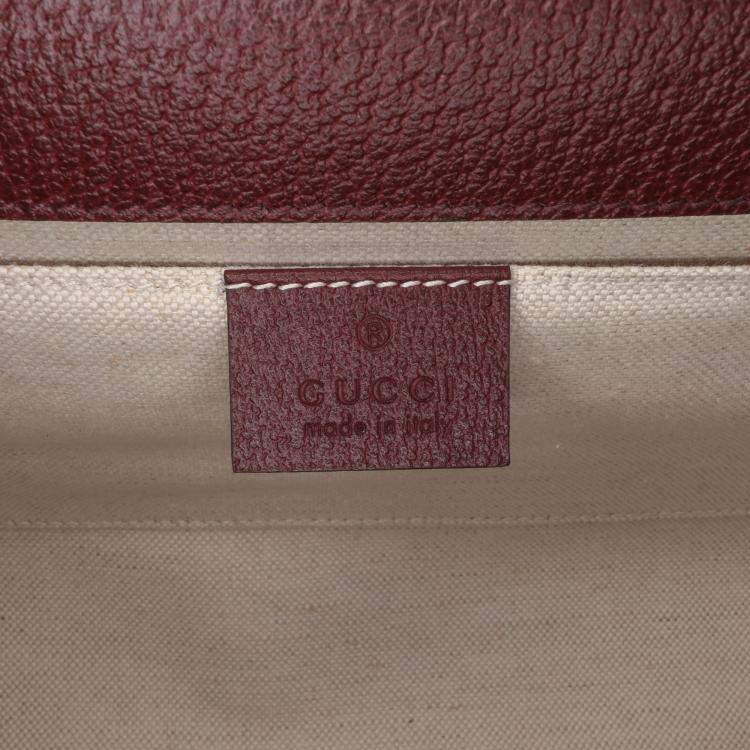 مملوكة مسبقًا Gucci Red Mini GG Canvas Ophidia Web Duffle Bag