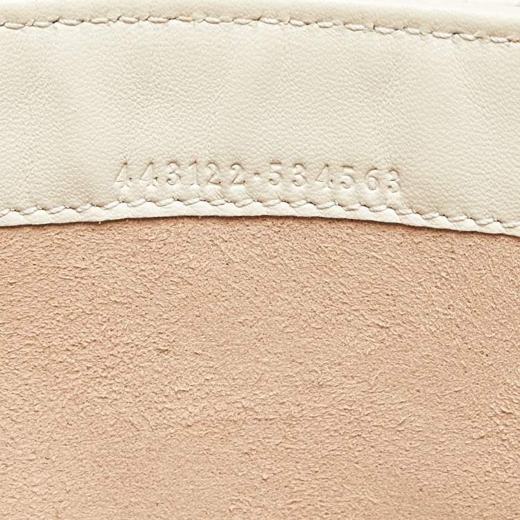 Pre Owned Gucci Multicolor Trompe L'Oeil Print Matelassé Leather GG Marmont Wallet on Chain