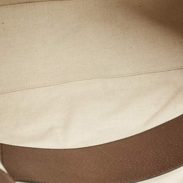 Pre Owned Gucci Beige/Brown Jumbo GG Canvas Medium Ophidia Tote