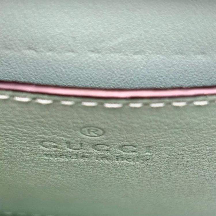 Pre Owned Gucci Diana Mini Python Grey Shoulder Bag