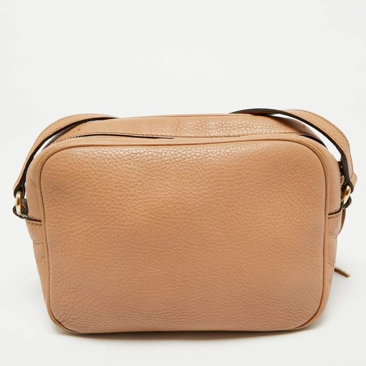 Pre Owned Gucci Brown Leather Small Soho Disco Shoulder Bag