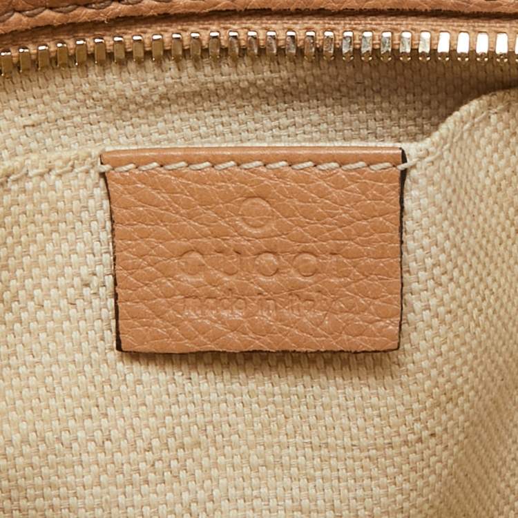Pre Owned Gucci Brown Leather Small Soho Disco Shoulder Bag