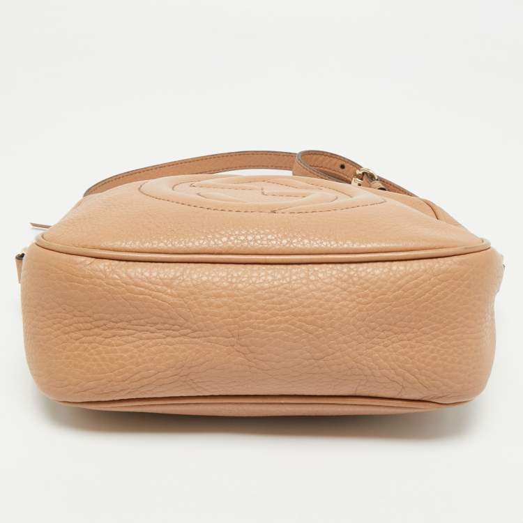 Pre Owned Gucci Brown Leather Small Soho Disco Shoulder Bag