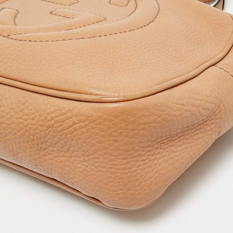 Pre Owned Gucci Brown Leather Small Soho Disco Shoulder Bag