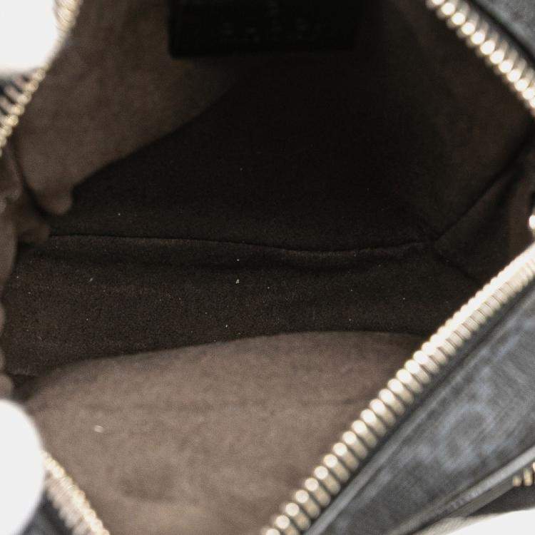 Pre Owned Gucci Grey Mini GG Supreme Interlocking G Satchel