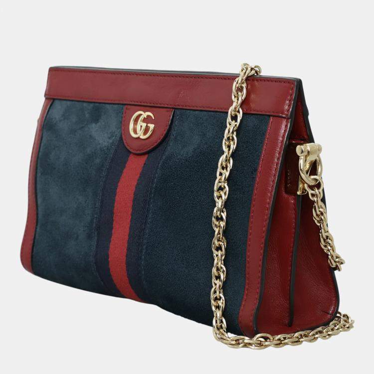 Pre Owned Gucci Ophidia Web Crossbody Clutch