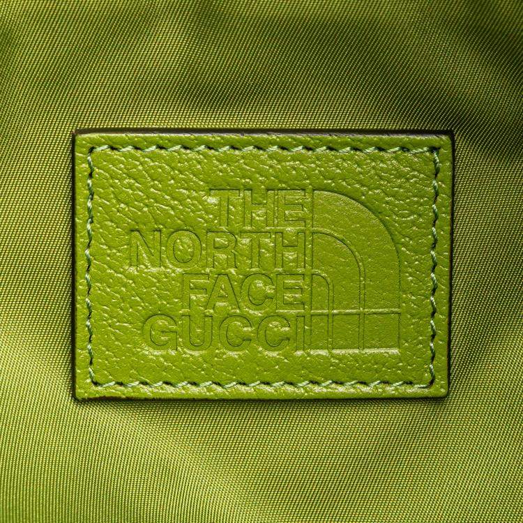 Pre Owned Gucci Multicolor The North Face Floral Multicolor Nylon and Leather Backpack