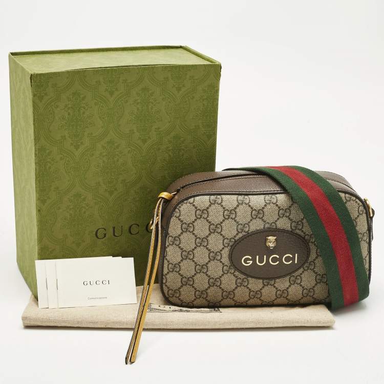 مملوكة مسبقًا Gucci Beige/Brown GG Supreme Canvas and Leather Neo Vintage Shoulder Bag