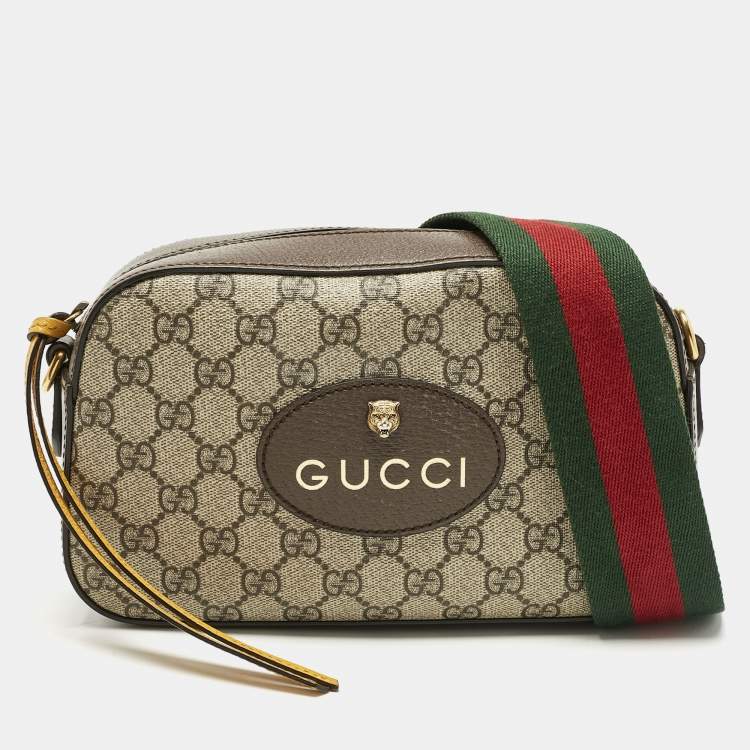 مملوكة مسبقًا Gucci Beige/Brown GG Supreme Canvas and Leather Neo Vintage Shoulder Bag