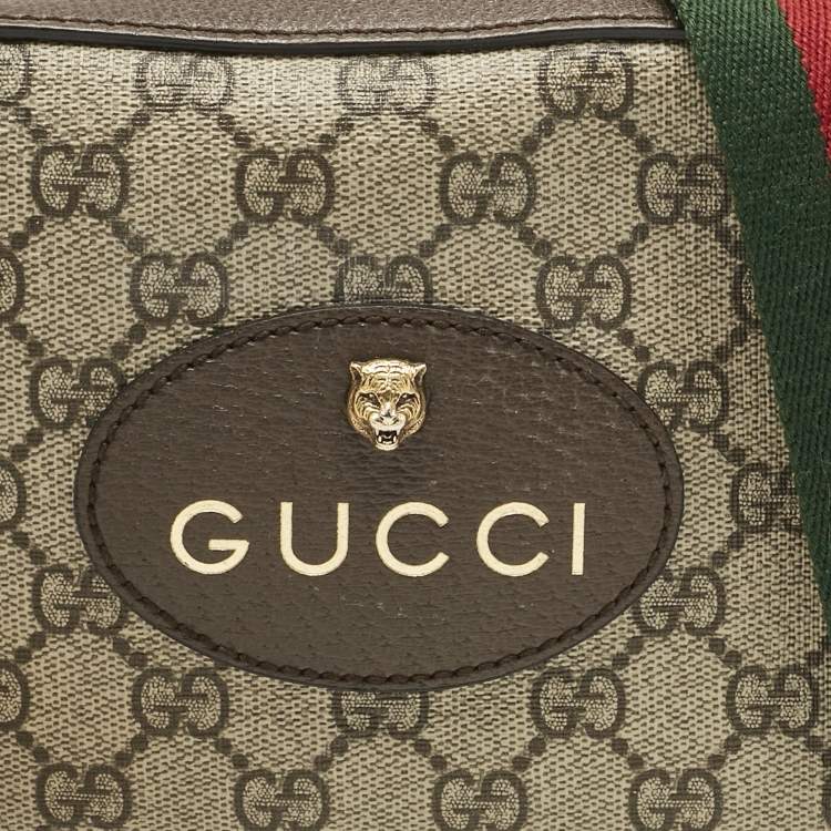 مملوكة مسبقًا Gucci Beige/Brown GG Supreme Canvas and Leather Neo Vintage Shoulder Bag