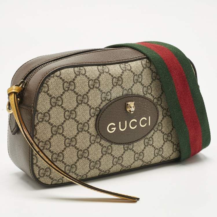 مملوكة مسبقًا Gucci Beige/Brown GG Supreme Canvas and Leather Neo Vintage Shoulder Bag